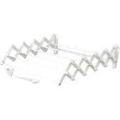 ABJ Séchoir à linge mural pliable blanc 100 cm