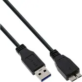 InLine 35415 Câble USB 3.0, A à Micro B, noir, 1,5m