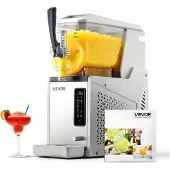 Vevor Machine à granités 1 x 3 L, machine à granités 350 W (pas besoin de glace), machine à margarita électrique avec fonction d'auto-nettoyage
