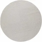 vidaXL Tapis ronds PALMERAS Crème Ø 160 CM Polyester