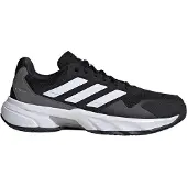 Adidas Chaussure de sport 'CourtJam Control 3' gris foncé / noir / blanc