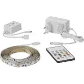 Nordlux Bande LED - 1cm de large, 500 cm de long - 12Vdc - dimmable avec télécommande - 3,6W LED par mètre - IP44