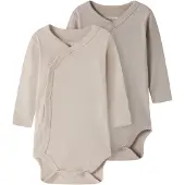 TWO SOON Barboteuse / body cappuccino / noisette