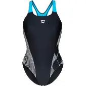 Arena Maillot de bain 'Pro Back' bleu clair / noir / blanc