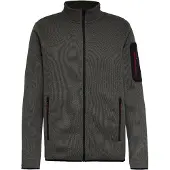 Icepeak Veste en polaire fonctionnelle 'BREDSTEDT' gris foncé / noir