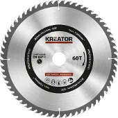 Kreator Lame de scie pour Bois 254 x 30 x 3 mm 60T