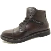 Bugatti Bottines à lacets 'Caj' marron châtaigne / noir