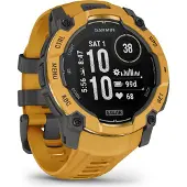 Garmin - Montre GPS - Instinct 3 50mm Solar Sunburst/Gray - Orange