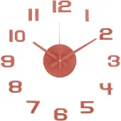 Karlsson Horloge murale design avec chiffres collés KA6001RD