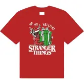 Netflix Hommes, T-shirt, Stranger Things - Christmas Bike, Blanc, (XL)