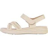 Super Mode Sandales Cuir - Apricot