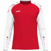 Jako T-shirt à manches longues Sonic rouge/blanc 4XL
