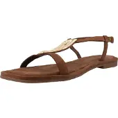 Carmela pour femme. 16329001-CAMEL Sandales en cuir 163290 marron (38), Plat, Boucle, Casuel, Classique