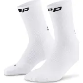 Cep Core Run Socks Mid Cut 5.0, chaussettes de course, homme, blanc