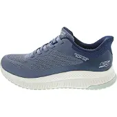 SKECHERS Slip-Ins Bobs Squad 4 Staple Look Damen Sneaker Blau