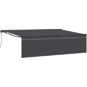 vidaXL Store rétractable anthracite 500 x 300 cm
