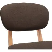 vidaXL Tabouret de bar 2 pcs tissu marron