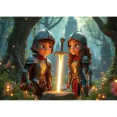 Bluebird Puzzle Puzzle Les Gardiens de l’Épée de Lumière - 200 à 499 pièces