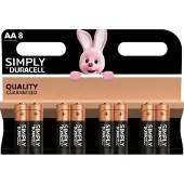 Duracell Piles AA Simply - Lot de 8