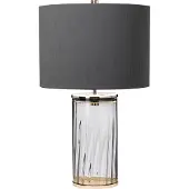 Quintiesse Lampe de table, nickel, acier, verre, H 60,4 cm