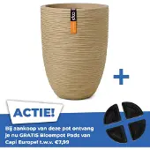 Capi Europe Vase CAPI EUROPE Rib NL 34 x 46 cm beige