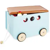 Pinolino Coffre à jouets à roulettes 'Jim', menthe
