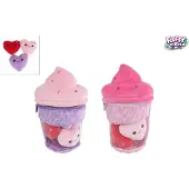 Nobrand Glace en peluche Fluffy Menu avec 3 curs - 25cm