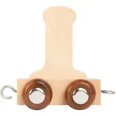 Small Foot - Train de lettres en bois, lettre I, lot de 12 pièces, jouet