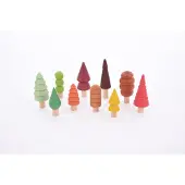 TickiT Jouets en bois Arbres - Set saisonnier arbre de la forêt