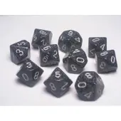 Chessex Jeu de dés polyédriques Speckled d10 - Ninja