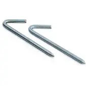 Precision Acier Piquets de filet Heavy Duty Set 20 pièces Accessoires de sport gris