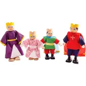 Bigjigs Figurines en bois famille royale
