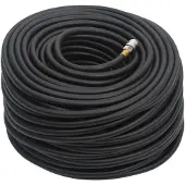 vidaXL Tuyau d'air hybride noir 100 m caoutchouc et PVC