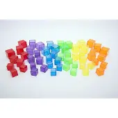 TickiT jeu de cubes transparents - Jouets éducatifs - 54 pièces