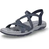 SKECHERS Damen Sandale Reggae Slim Turn it up Blau