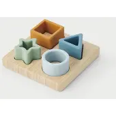 TickiT Silicone Puzzle de forme Jouets éducatifs - Couleurs neutres