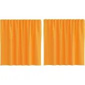 vidaXL Voile Rideaux avec poches pour tringles 2 pcs. Orange