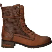 Mustang Bottines à lacets cognac / noir