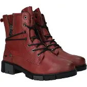 Mustang Bottes à lacets rouge