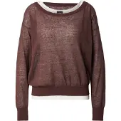 BOSS Pull-over 'Fulipanox' lie de vin / blanc