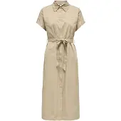 ONLY Robe-chemise 'ONLTanny' beige