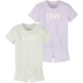 Buffalo Pyjama vert clair / violet