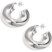 Cala Rose Boucles d'oreilles 'CHUNKY HOOP' argent