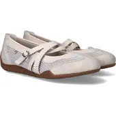Rieker Ballerines à lanières crème
