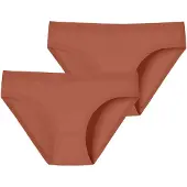 Schiesser Slip ' Invisible Cotton ' beige / marron