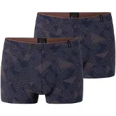 Schiesser Boxers ' Long Life Soft ' bleu foncé