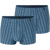 Schiesser Boxers ' Long Life Soft ' bleu / bleu clair