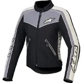Alpinestars Veste de moto textile Stella T-Dyno WR pour femme, noir/gris, L