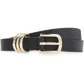 HUGO Ceinture en cuir italien avec boucle en métal doré