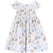 Chicco Robe bleu clair / marron / blanc